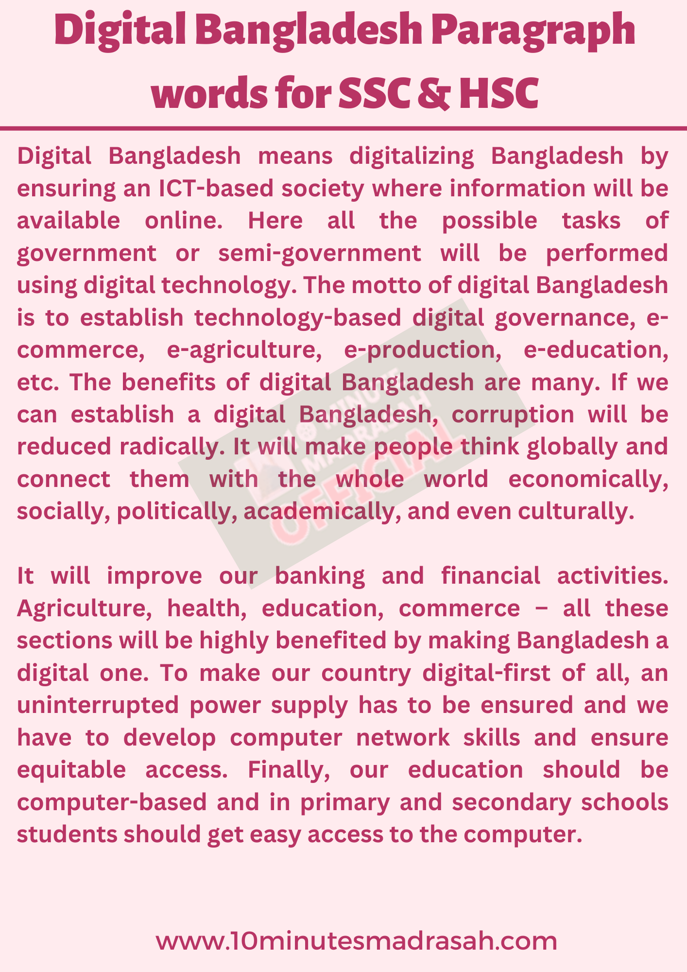 digital bangladesh essay pdf